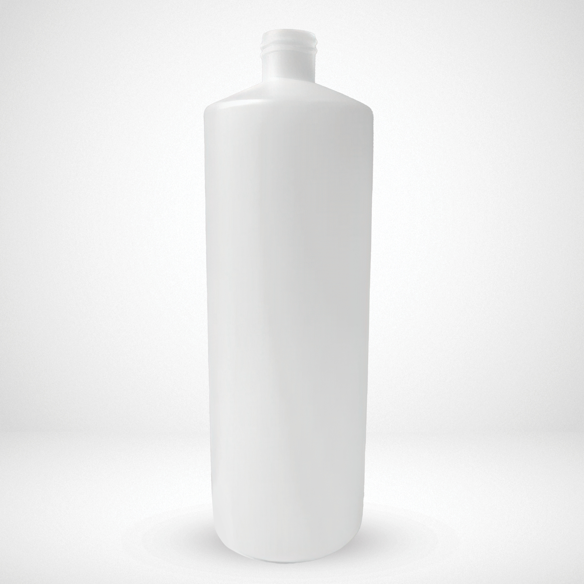 uxcell 92mm Diameter 190mm Height 1000ml HDPE Plastic Round Bottle White 